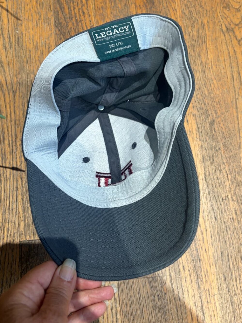 Harvard University Hat Size Large / XL Gray Red by Legacy - Picture 3 of 7